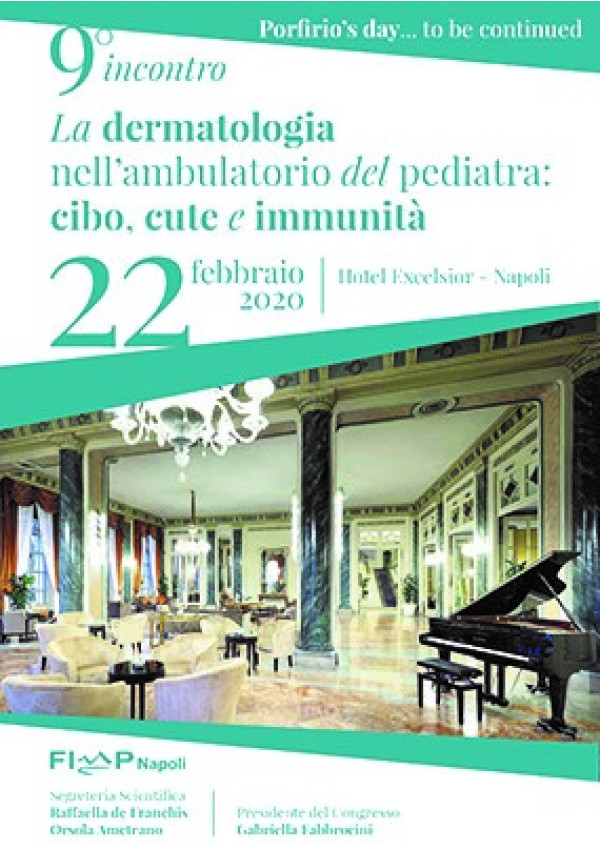 9° incontro La dermatologia nell'ambulatorio del pediatra: cibo, cute e immunità